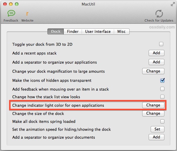 color changwer for mac tool bar